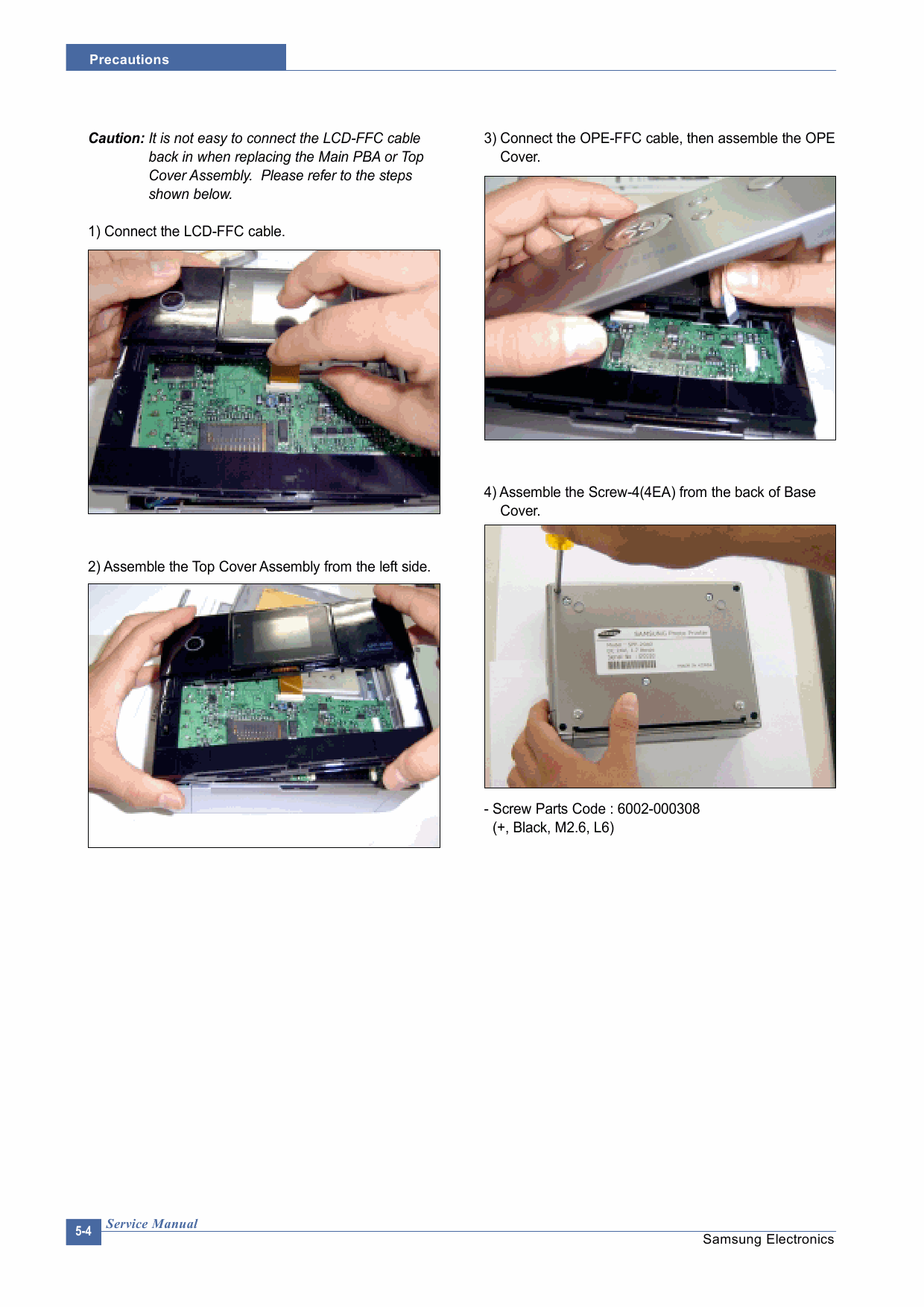 Samsung Photo-Printer SPP-2000 2020 Parts and Service Manual-2